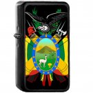 Coat of arms of Bolivia - Oil Windproof Black Lighters Briquet Encendedor