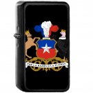 Coat of arms of Chile - Oil Windproof Black Lighters Briquet Encendedor