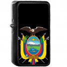Coat of arms of Ecuador - Oil Windproof Black Lighters Briquet Encendedor