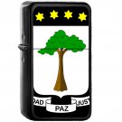 Coat of arms of Equatorial Guinea - Oil Windproof Black Lighters Briquet Encendedor