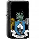Coat of arms of Eswatini - Oil Windproof Black Lighters Briquet Encendedor