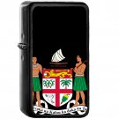 Coat of arms of Fiji - Oil Windproof Black Lighters Briquet Encendedor