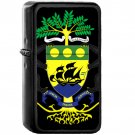 Coat of arms of Gabon - Oil Windproof Black Lighters Briquet Encendedor