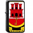 Coat of arms of Gibraltar - Oil Windproof Black Lighters Briquet Encendedor