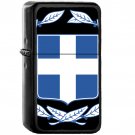 Coat of arms of Greece - Oil Windproof Black Lighters Briquet Encendedor