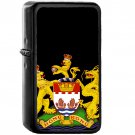 Coat of arms of Hong Kong (1959–1997) - Oil Windproof Black Lighters Briquet Encendedor