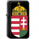 Coat of arms of Hungary - Oil Windproof Black Lighters Briquet Encendedor