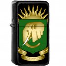 Coat of arms of Ivory Coast - Oil Windproof Black Lighters Briquet Encendedor