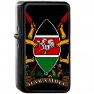 Coat of arms of Kenya - Oil Windproof Black Lighters Briquet Encendedor