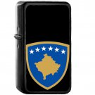 Coat of arms of Kosovo - Oil Windproof Black Lighters Briquet Encendedor