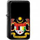 Coat of arms of Malaysia - Oil Windproof Black Lighters Briquet Encendedor
