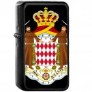 Coat of arms of Monaco - Oil Windproof Black Lighters Briquet Encendedor