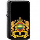 Coat of arms of Morocco - Oil Windproof Black Lighters Briquet Encendedor