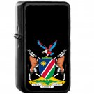 Coat of arms of Namibia - Oil Windproof Black Lighters Briquet Encendedor