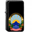 Coat of arms of North Macedonia - Oil Windproof Black Lighters Briquet Encendedor