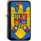 Coat of arms of Romania - Oil Windproof Black Lighters Briquet Encendedor