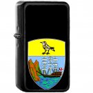 Coat of arms of Saint Helena - Oil Windproof Black Lighters Briquet Encendedor