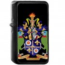 Coat of arms of Saint Lucia - Oil Windproof Black Lighters Briquet Encendedor