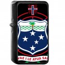 Coat of arms of Samoa - Oil Windproof Black Lighters Briquet Encendedor