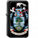 Coat of arms of Seychelles - Oil Windproof Black Lighters Briquet Encendedor
