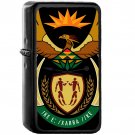 Coat of arms of South Africa - Oil Windproof Black Lighters Briquet Encendedor