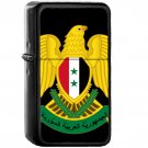 Coat of arms of Syria - Oil Windproof Black Lighters Briquet Encendedor