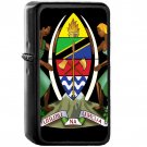 Coat of arms of Tanzania - Oil Windproof Black Lighters Briquet Encendedor
