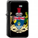 Coat of arms of the British Indian Ocean Territory - Oil Windproof Black Lighters Briquet Encendedor