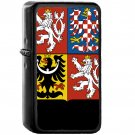 Coat of arms of the Czech Republic - Oil Windproof Black Lighters Briquet Encendedor
