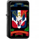 Coat of arms of the Dominican Republic - Oil Windproof Black Lighters Briquet Encendedor