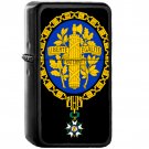 Coat of arms of the French Republic - Oil Windproof Black Lighters Briquet Encendedor