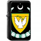 Coat of arms of the Turkish Republic of Northern Cyprus - Oil Windproof Black Lighters Briquet Encendedor