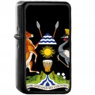 Coat of arms of Uganda - Oil Windproof Black Lighters Briquet Encendedor