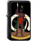Coat of arms of Vanuatu - Oil Windproof Black Lighters Briquet Encendedor