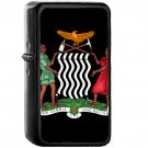 Coat of arms of Zambia - Oil Windproof Black Lighters Briquet Encendedor