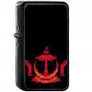 Emblem of Brunei - Oil Windproof Black Lighters Briquet Encendedor