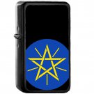 Emblem of Ethiopia - Oil Windproof Black Lighters Briquet Encendedor