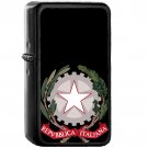 Emblem of Italy - Oil Windproof Black Lighters Briquet Encendedor