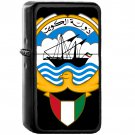 Emblem of Kuwait - Oil Windproof Black Lighters Briquet Encendedor