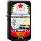 Emblem of North Korea - Oil Windproof Black Lighters Briquet Encendedor