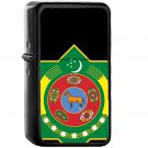 Emblem of Turkmenistan - Oil Windproof Black Lighters Briquet Encendedor