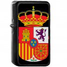 Escudo de España (colores THV) - Oil Windproof Black Lighters Briquet Encendedor