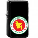 Government Seal of Bangladesh - Oil Windproof Black Lighters Briquet Encendedor