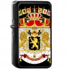 Great coat of arms of Belgium - Oil Windproof Black Lighters Briquet Encendedor