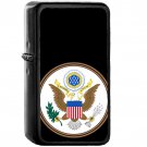 Great Seal of the United States (obverse) - Oil Windproof Black Lighters Briquet Encendedor