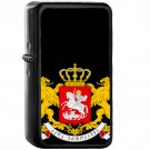 Greater coat of arms of Georgia - Oil Windproof Black Lighters Briquet Encendedor