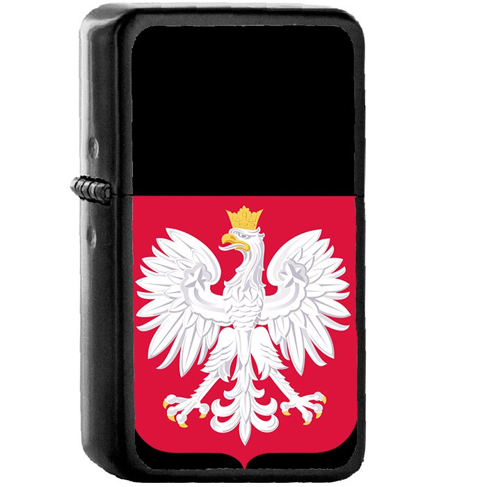 Herb Polski - Oil Windproof Black Lighters Briquet Encendedor