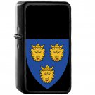 HRV Dalmatia COA langued gules - Oil Windproof Black Lighters Briquet Encendedor