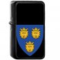 HRV Dalmatia COA langued gules - Oil Windproof Black Lighters Briquet Encendedor