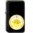 National emblem of Bangladesh - Oil Windproof Black Lighters Briquet Encendedor
